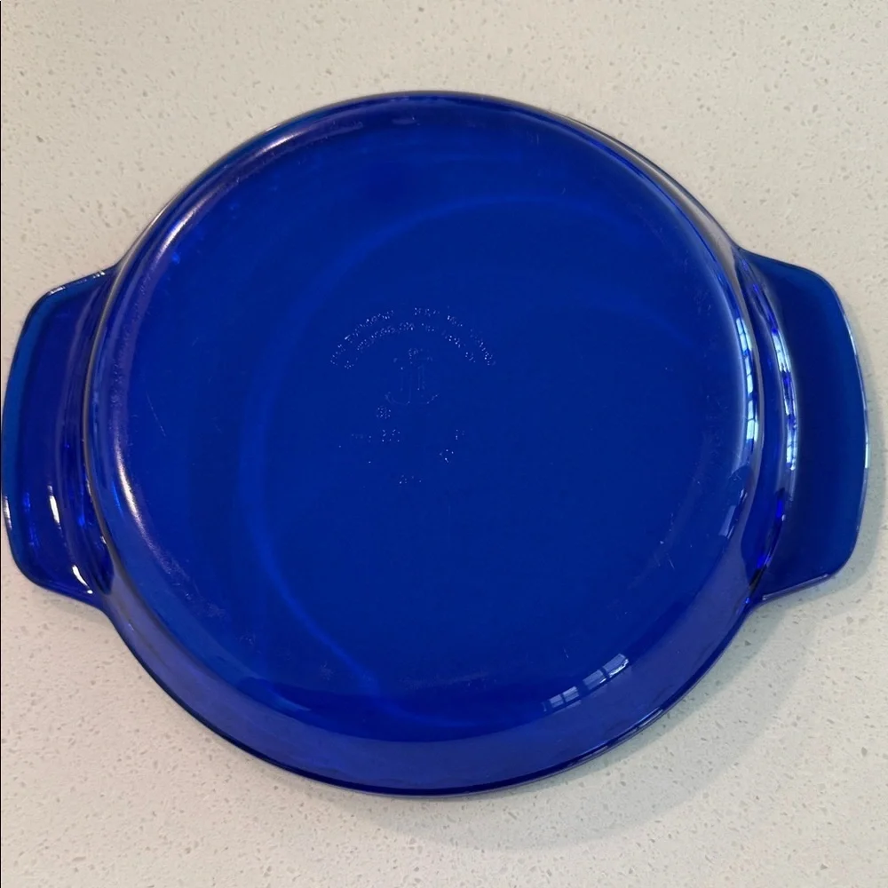 Anchor Hocking Deep Blue Glass Baking Dish